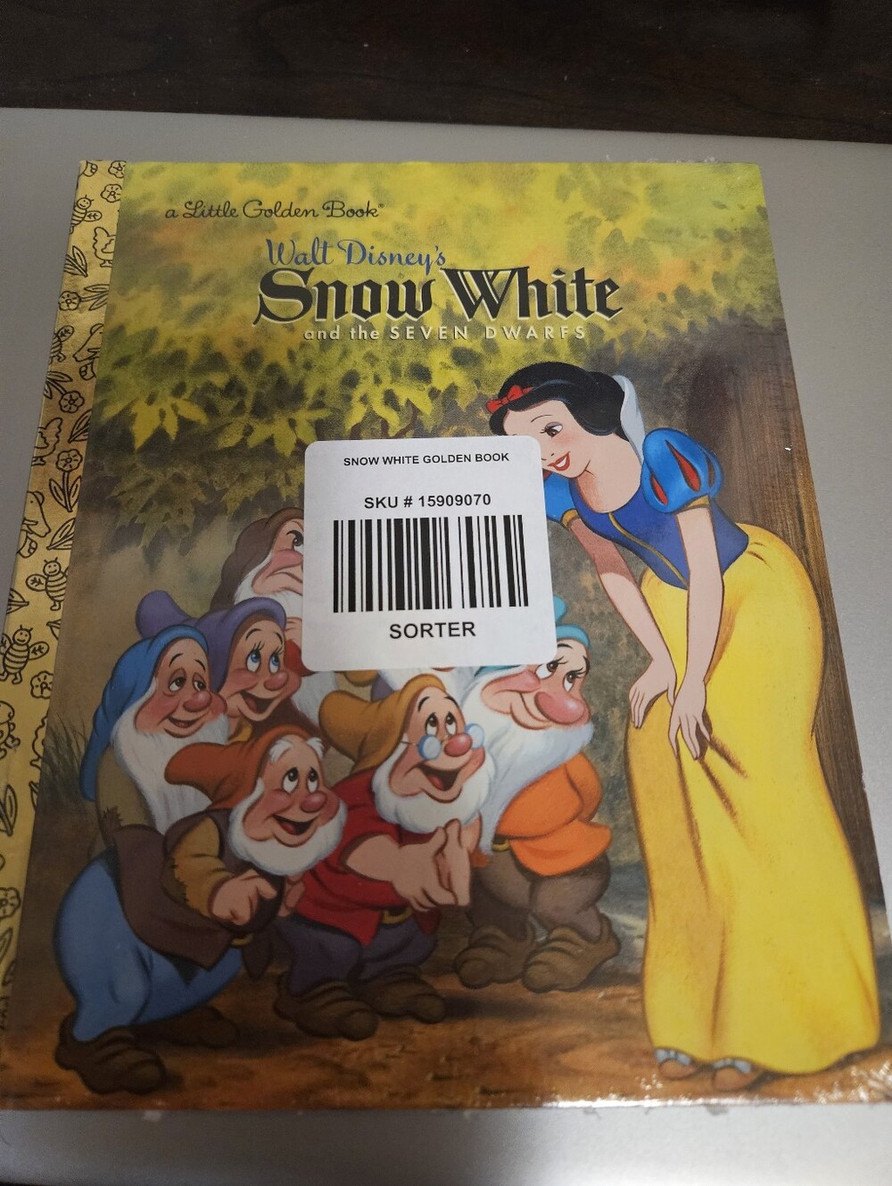 NWT Snow White And Seven Dwarfs Golden Book